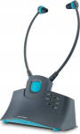 Metronic WIRELESS TV HEADPHONES Tumehall/sinine