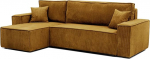 GREKPOL 244 x 145 cm diivan magamisfunktsiooniga (200 x 125) - Cord 3-kohaline diivan - Mustangikollane nurgadiivan magamisfunktsiooniga ja voodikastiga - diivan voodikastiga - diivan - Diivan