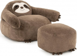 Pamapic Bean Bag koos v&auml;ljaheitega, Sloth Bean Bag Adult koos t&auml;idisega, kaasaegne ergonoomiline Bean Bag, Lounge Chair, Indoor Bean Bags tool elutuppa, magamistuppa, m&auml;ngutuppa