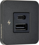 Scanstrut ROKK Tile USB laadija - IPX6 veekindel 10W juhtmevaba ja USB-A kiirlaadimise plaat | 12/24V toitelahendus paatidele, haagissuvilatele ja maastikus&otilde;idukitele