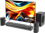 Hiwill 4.1-kanaliline Dolby Atmos Soundbar teleri seadmetele koos subwooferiga, 300 W, 2 eesmist Surround k&otilde;larit, kodukino teleri k&otilde;larid, 3D Surround Sound s&uuml;steem, 3 EQ režiimi, ARC/Optiline/Aux, HiElite A41