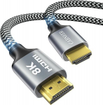 8K HDMI 2.1 kaabel 5 m, HDMI kaabel High Speed 48Gbps 8K @ 60Hz 4K @ 120Hz 2.2/2.3 Dolby eARC HDCP HDR, &uuml;hildub HDTV, s&uuml;learvuti jne.