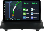 [8G + 256G] IPS 9-tolline Android 14 autoraadio Ford Fiesta Mk 6 2008-2017 koos Navi Octa Core'iga [Sisseehitatud CarPlay/Android Car/DSP/peegel Link/GPS Navi/360 Camera/Bluetooth 5.0/WiFi/USB
