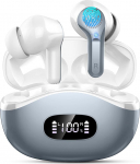 Bluetooth-k&otilde;rvaklapid, 2026 k&otilde;rvaklapid traadita Bluetooth 5.4 koos 50 tunni HiFi Stereo Deep Bass, 4 ENC m&uuml;ravastase mikrofoniga traadita k&otilde;rvaklapid, USB-C k&otilde;rvaklappides, IP-X7 veekindel iOS Androidile