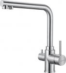 BONADE 3-Way k&ouml;&ouml;gikraan, 360&deg; p&ouml;&ouml;ratav kraan joogiveekraan 2 kangiga, k&ouml;&ouml;gisegisti kraan vee filtrile, 3-in-1 k&ouml;&ouml;gikraan vee filtrile, valamu segisti kraan, mis on valmistatud harjatud roostevabast terasest