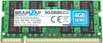 BRAINZAP 4GB DDR2 RAM SO-DIMM PC2-6400S 2Rx8 800 MHz 1.8V CL6 s&uuml;learvuti m&auml;lumoodul