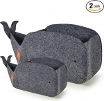 Swics&reg; 2 laste hoiukasti, 7 & 15 L, vildist m&auml;nguasjade kast, t&auml;iuslik hoiukoht igale Kallax riiulile, kokkupandav m&auml;nguasjade hoiukoht poistele ja t&uuml;drukutele (2 komplekt)