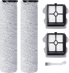 Fixbetter tarvikute komplekt Roborock Dyad Air Wet Dry tolmuimeja varuosadele, 2 harja rullid + 2 filtrit + 1 puhastusprintsel