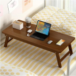 Tee- und Kaffeetisch im japanischen Stil, tragbar, zusammenklappbar, Laptop-Schreibtisch, Erkerfenster und Partytisch (Braun, 80 x 34,3 x 27 cm) - vielseitiges und platzsparendes Design