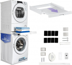 Care+Protect universaalne pikendatava alusega vahekarkass pesumasinatele ja kuivatiraamidele, sobib seadmetele s&uuml;gavusega 47-62 cm, ruumikasutus, valge, ruudukujuline esik&uuml;lg