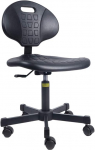 SigmaForce Ergonoomiline k&otilde;rgusreguleeritav t&ouml;&ouml;koja tool ratastega T&ouml;&ouml;koja rulltooliga Pol&uuml;uretaanist tool tugeva terasalusega 40 cm ~ 53 cm