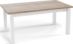 WFL GROUP Modernne piklik pikendatav s&ouml;&ouml;gilaud - Ruumis&auml;&auml;stlik - Valged puidust jalad - 160 kuni 240 cm - Valmistatud ELis - 160 x 90 cm - Sonoma tammepuu