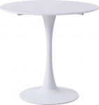 DEYARNA HOME &Uuml;mmargune s&ouml;&ouml;gilaud, l&auml;bim&otilde;&otilde;t 80 cm, Tulip Round Kitchen Table, Mid-Century vaba aja laud s&ouml;&ouml;gituppa, elutuppa, kohvikusse, kontorisse, 80 cm x 80 cm x 75 cm (valge)
