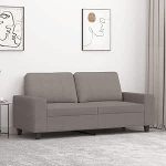 Mengtu 2-kohaline diivan Kahekohaline diivan Diivan Lounge diivan Pehmendusega diivan K&uuml;lalissuvila Relax diivan R&otilde;dusuvila Diivan elutuppa Magamistuba K&uuml;lalistetuba Taupe 140 cm Kangas