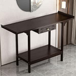 Rustic sissep&auml;&auml;sulaua sahtlitega Bambus multifunktsionaalne koridor laud jaoturiga ladustamiseks Diivanilaud T&otilde;stetud p&otilde;hi niiskuskindluse koormuse 100kg jaoks (1)