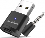eppfun PS5 Bluetooth 5.2 adapter, USB audio saatja dongle, APTX Adaptive Low Latency traadita stick PC PS4/5 audio &uuml;lekanne k&otilde;rvaklappidele ja k&otilde;rvaklappidele (ainult audio)