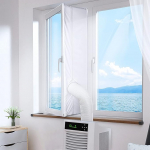 iRhodesy Window Seal for Mobile Air Conditioners, Waterproof White Air Conditioning Window Seal Used for Hot Air Stop (400 cm)