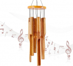 RDUTUOK Bamboo Wind Chimes Memorial Gifts Wooden Wind Chimes Large Indoor Outdoor 32 Inch Wind Chime for Garden Yard Patio and Home Decoration