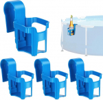 Pool Drink Holder, Cup Holder, Pool Edge, Multifunctional Pool Accessories, Swimming Pool Drink Holder, Storage Basket, Bottle Holder, Beer Pool Accessories for Pool, Above Ground Pool, Swimming Pool