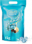 Lindt LINDOR Stracciatella &scaron;okolaadipallid, 1 kg kott, uuesti suletav, umbes 80 valget &scaron;okolaadi kakaolaastudega, pakendina, pralineeritud kingitus, &scaron;okolaadikingitus