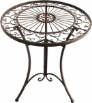 Dehner Antiikne aialaud, r&otilde;dulaud, ilmastikukindel, dekoratiivne sise-/v&auml;ljakul, l&auml;bim&otilde;&otilde;t umbes 61 cm, k&otilde;rgus 72 cm, raud, tumepruun