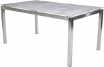 Greemotion Sydney Table Stainless Steel Glass Ceramic Top Approx. 160 x 74 x 90 cm Silver/Grey