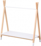 Happy Garden Lou Children's Coat Rack Wooden and White