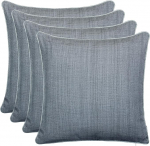 Brandsseller 4 &otilde;uepadja komplekt 45 x 45 cm - Ilmastikukindlad linase v&auml;limusega torustikuga dekoratiivpadjad - vetth&uuml;lgavad aiapadjad ja dekoratiivpadjad v&auml;litingimustes kasutamiseks - diivanipadi