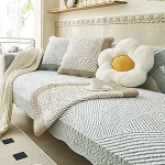 vctops Tepitud diivanikate puuvillane Boho Geomeetriline muster Split Diivan katab mittelibisev diivan Slipcover m&ouml;&ouml;bli kaitsja koertele lemmikloomadele lastele, 1 tk / mitte k&otilde;ik komplektid (t&uuml;&uuml;p B,
