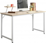 sogesfurniture Arvutilaud 100 cm t&ouml;&ouml;laud T&ouml;&ouml;laud Kontorilaud PC s&uuml;learvuti laud S&ouml;&ouml;gilaud kodukontorisse magamistuppa Lihtne kokkupanek Valge vaherpuu