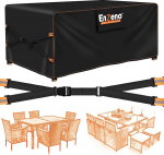 Aiam&ouml;&ouml;bli katted, 180 x 120 x 74 cm, v&auml;ljas laua kate, veekindel, 500D terrassim&ouml;&ouml;bli kate, laiem ventilatsioon ristk&uuml;likukujulise laua ja tooli komplekti kattedeks