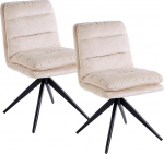 Komplekt 2 s&ouml;&ouml;gitoa tooli, p&ouml;&ouml;ratav: M&auml;lufunktsioon, k&ouml;&ouml;gitoolid s&ouml;&ouml;gituppa, elutuppa (beež, 2).