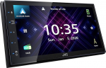 JVC KW-M565DBT - ilma ajamita, Apple CarPlay, Android Auto, 17,3 cm mahtuvuslik puuteekraan, DAB+/FM, USB peegel Androidile, Bluetooth Handsfree, heliprotsessor, 4 x 50 W, must