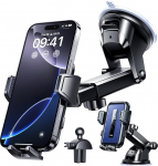 VANMASS 2025【True Military Class】 Mobiiltelefoni hoidja auto 【Upgrade Super Suction Cup & Clip】 4-in-1 mobiiltelefoni hoidja auto mobiiltelefoni hoidja armatuurlaua ketas ventilatsiooni tarvikud s&uuml;sinikkiust sinine