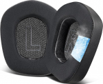 SOULWIT jahutusgeeliga asendusk&otilde;rvapadjad Logitech G733 G535 G335 Lightspeed traadita m&auml;ngukomplekti jaoks, k&otilde;rvapadjad vastupidavast j&auml;&auml;siidist kangast, heliisolatsioonivahust