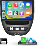 Carplay juhtmevaba autoraadio Citroen C1/Toyota Aygo/Peugeot 107 jaoks, podofo 10,1-tolline puuteekraan Android juhtmevaba Android autoga, Bluetooth/GPS/WiFi/FM/RDS/HiFi/USB/juhtimisratta juhtimine