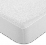 CandidoPenalba Terry Cotton Mattress Topper, Anti-Bacterial, Breathable, Anti-Milk Bacteria, 135 cm, Oekotex Greenfirst. 135 x 190/200 cm