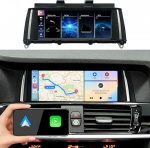 8,9-tolline 1920 x 720 autostereo BMW X3 F25 CIC Carplay Android autoraadio uuendamine puuteekraaniga DSP Linux s&uuml;steem 2010-2013 Bluetooth Linux s&uuml;steem