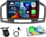 Inefala 4+64G autoraadio Buick Regal 2009-2013/Opel Insignia 2008-2013 Android 15 koos 9-tollise sisekraaniga, mis toetab traadita Carplay ja Android autoradio FM/RDS GPS WiFi Bluetooth SWC