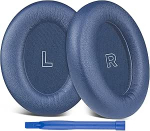 SOPROM asendusk&otilde;rvapadjad Bose QC Ultra/New QuietComfort Ultra (2nd Gen) juhtmevabadele k&otilde;rvaklappidele Asendusk&otilde;rvapadjad pehmema valgulise nahaga, k&otilde;rgekvaliteediline m&uuml;raeristav vaht - Kuu sinine