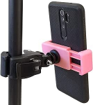 keepdrum PH01 PK nutitelefoni hoidik roosa mobiiltelefoni hoidik jalgrattale, E-scooterile, mikrofonide statiividele