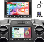 2G + 64G Android Autoradio Peugeot 3008 5008 Partner Citroen Berlingo 2010-2016 7-tolline raadio koos Carplay Android Auto juhtmevaba navigatsiooniga GPS WiFi Bluetooth FM/RDS/EQ roolijuhtimispuldiga