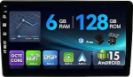 [6G+128G,Octa-Core] - MSD Autoradio f&uuml;r Audi A4 (2003-2011) | Android 15 GPS Navi Radio | CarPlay Android Auto Lenkradsteuerung Dual-Band WiFi DSP DAB | Tagfahrkamera MIC | 2 Din 9 Zoll