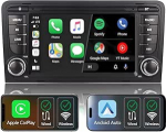 Autoradio Audi A3 8P 8P1 S3 RS3 (2003-2012) | Linux s&uuml;steem, suure j&otilde;udlusega, juhtmevaba CarPlay/Android auto, RDS, Bluetooth, &uuml;hildub tagumiste k&otilde;laritega, roolijuhtimine ja tagurduspilt