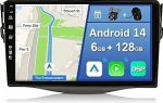 YUNTX [6GB+128GB] Android 12 2 Din autostereo Fit for Toyota RAV4 (2007-2011) [Sisseehitatud CarPlay/Android Car/DSP] Tasuta kaamera DAB/roolijuhtimine/MirrorLink/WiFi Fi/USB. 4G/360 kaamera