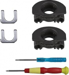 Adhiper WH-1000XM4 Scharnier-Drehgelenke + U-f&ouml;rmiges Metallscharnier-Schloss, Ersatz f&uuml;r Sony WH-1000XM4 Kopfh&ouml;rer, Ersatzteile, Zubeh&ouml;r, Scharnierdrehungen (Schwarz)