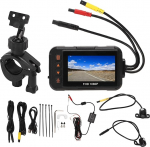 Mootorratta salvestaja, 3-tolline mootorratta Dash Cam 1080P eesmine tagumine video s&otilde;iduregistraator Loop Recording G-sensoriga parkimise j&auml;lgimine veekindel tegevuskaamera