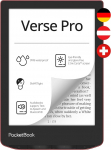 Pocketbook Verse Pro e-luger, 6'' E-Ink HD Touch, 16 GB, Bluetooth, veekindel, punane - DE/at/CH versioon