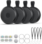 Air Tracker Tag Pack of 4 (ainult iOS), IP68 veekindel, Key Finder Apple'ile, Smart Key Finder &uuml;hilduv kus, itagpro kohvritele / v&otilde;tmetele / kottidele, vahetatav aku Bluetooth Tracker