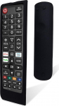 Kaugjuhtimispuldi &uuml;mbris Samsung TV kontrollerile - keskkonnas&otilde;bralik silikoonist materjal, kukkumiskindel, tolmukindel, pestav, &uuml;hildub Samsung Voice Remote Skiniga, Samsung TV puldi kate (must)